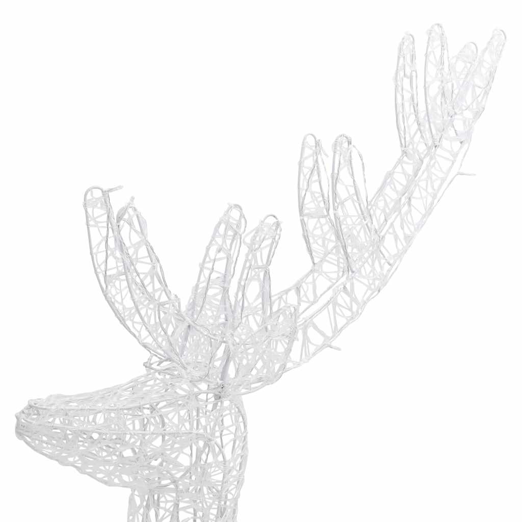 Xxl Acrylic Christmas Reindeers 250 Led 3 Pcs 180 Cm
