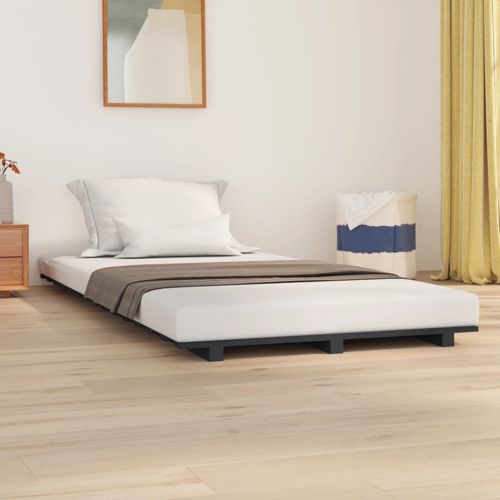 Bed Frame Without Mattress Solid Wood Pine