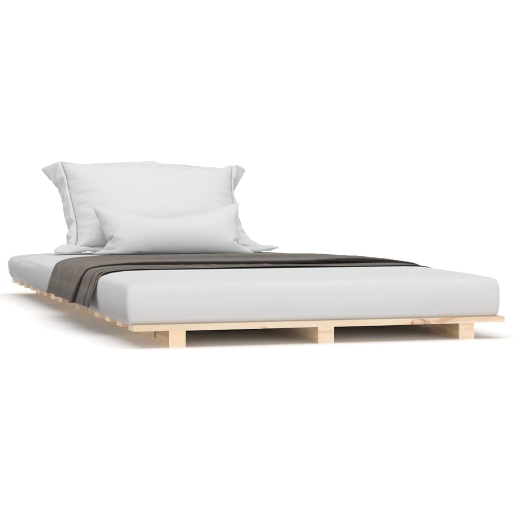 Bed Frame Without Mattress Solid Wood Pine