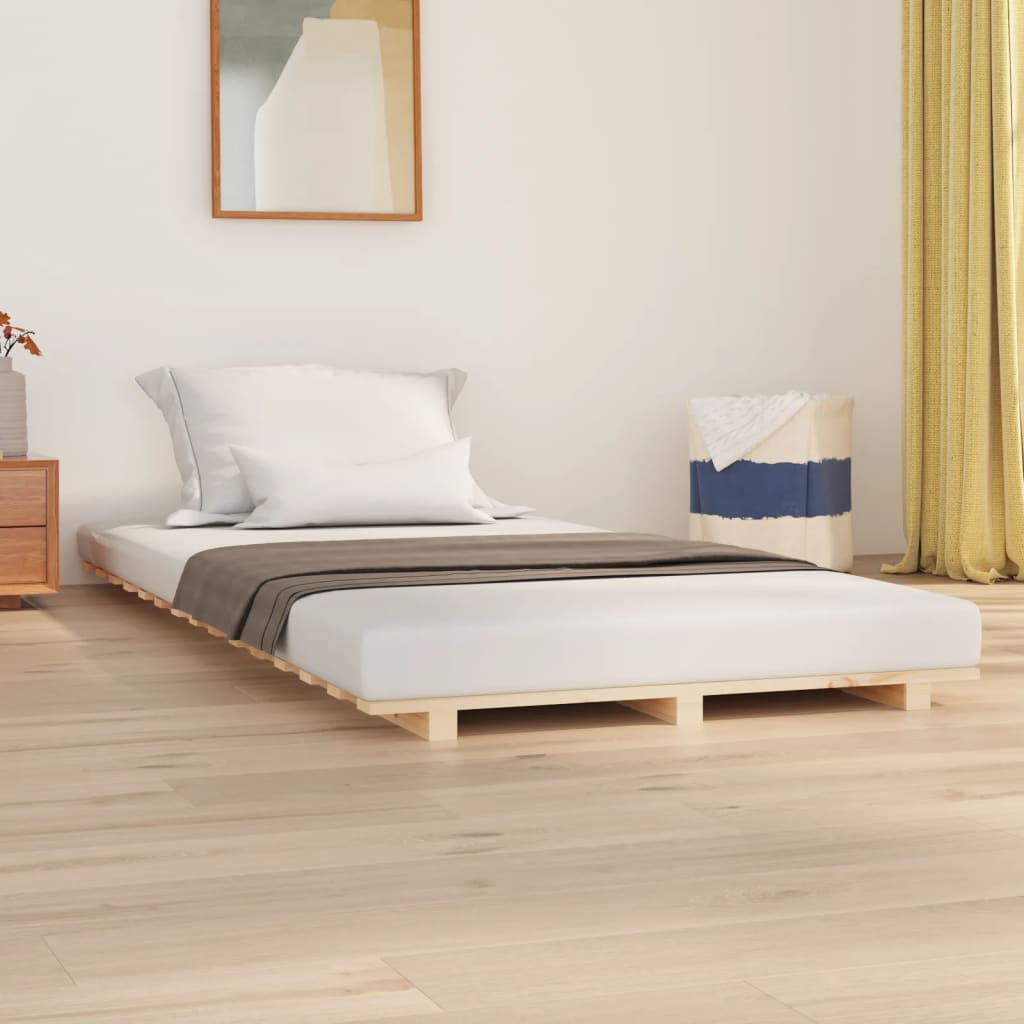 Bed Frame Without Mattress Solid Wood Pine