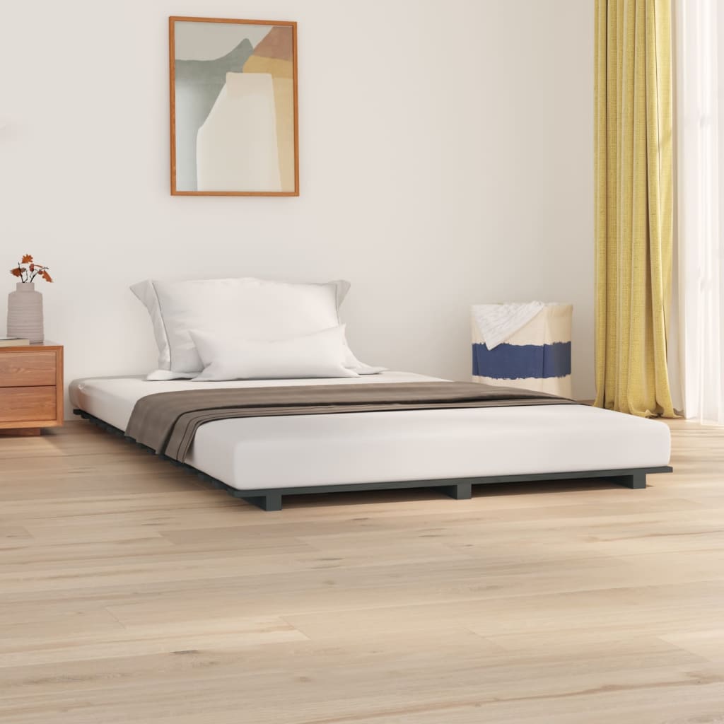 Bed Frame Without Mattress Solid Wood Pine