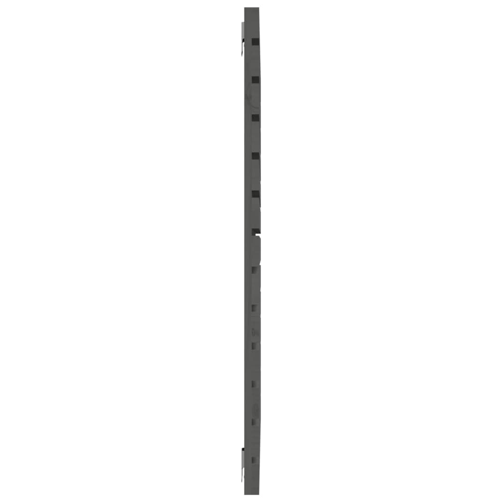 Wall Headboard Grey 146x3x91.5 cm Solid Wood Pine
