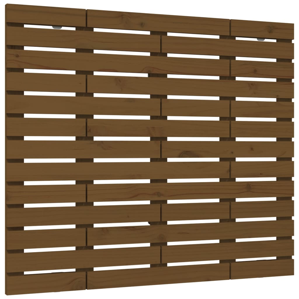 Wall Headboard Honey Brown 146x3x91.5 cm Solid Wood Pine
