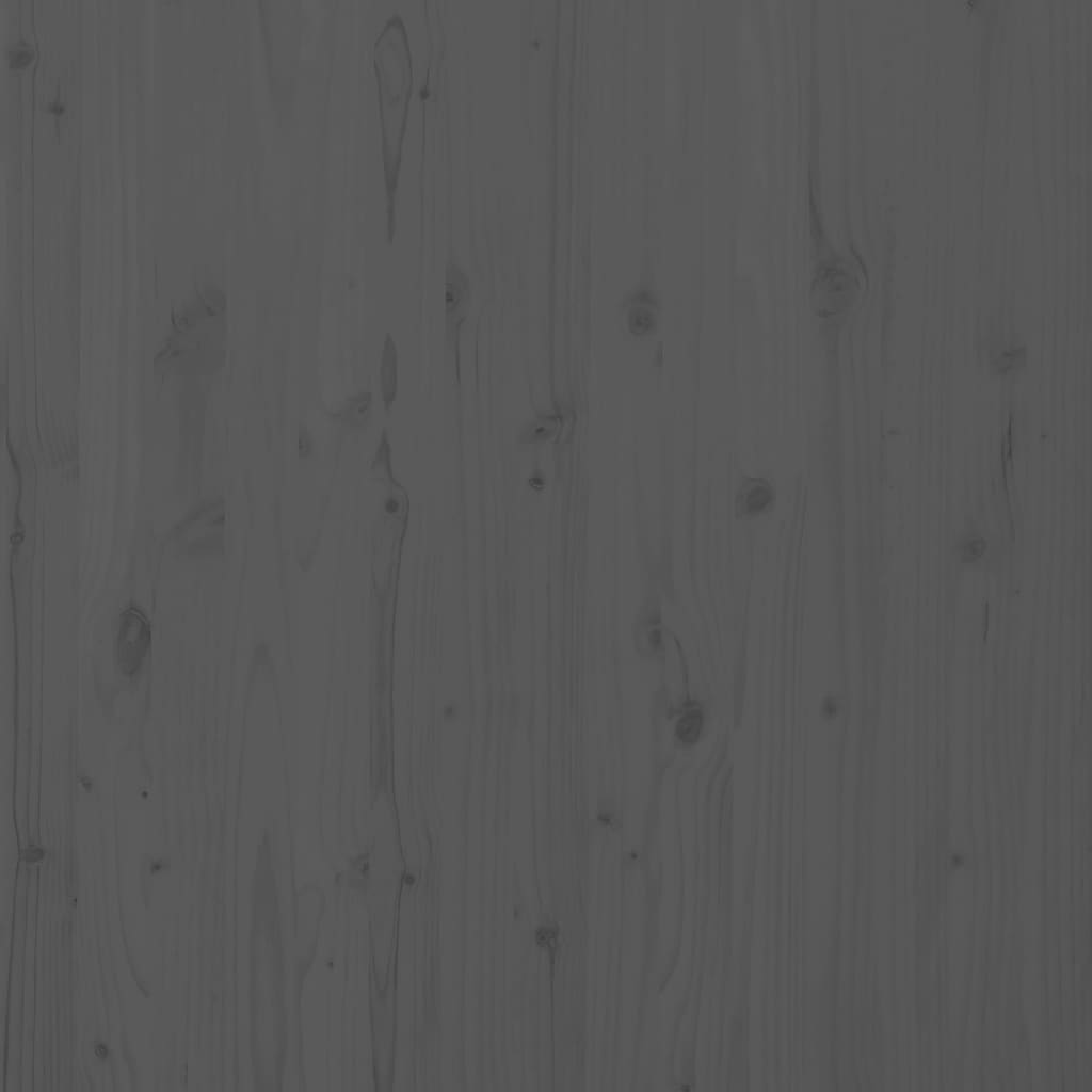 Wall Headboard Grey 166x3x91.5 cm Solid Wood Pine
