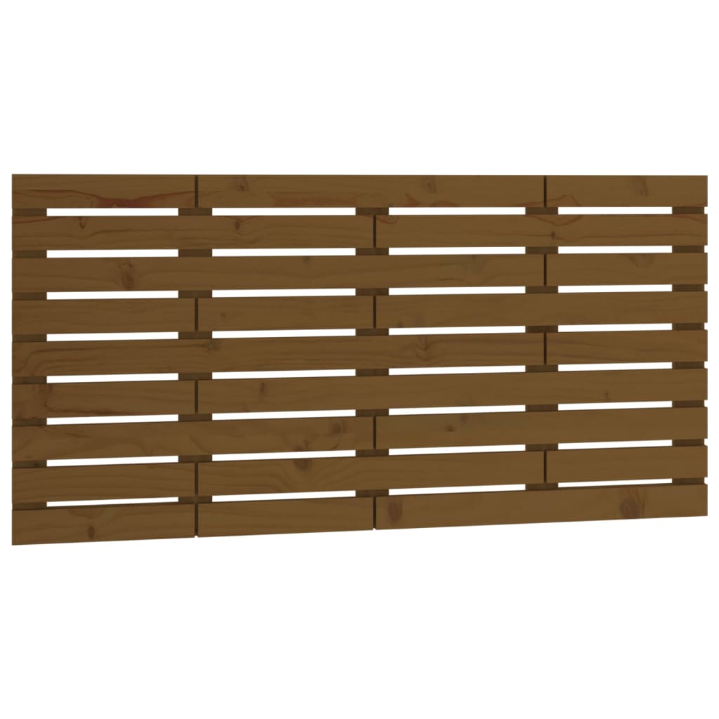 Wall Headboard Honey Brown 126x3x63 cm Solid Wood Pine