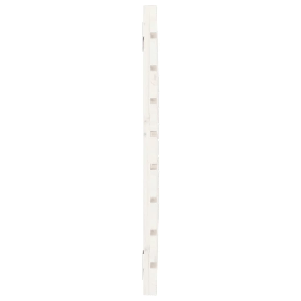 Wall Headboard White 81x3x63 cm Solid Wood Pine
