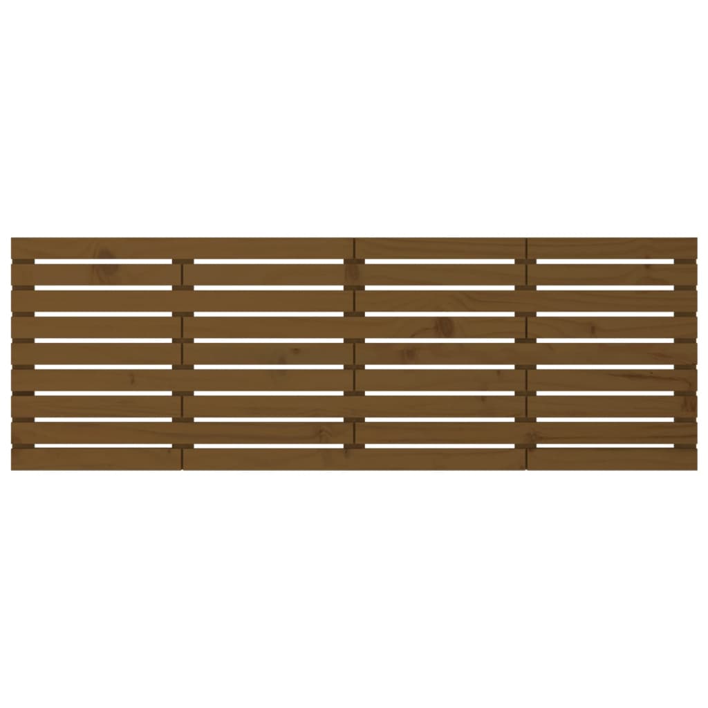 Wall Headboard Honey Brown 166x3x63 cm Solid Wood Pine