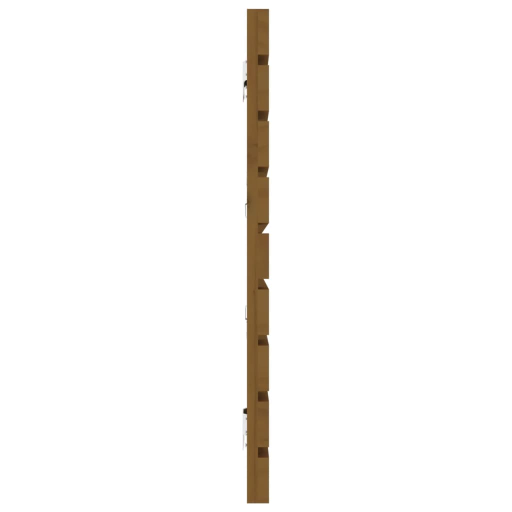Wall Headboard Honey Brown 166x3x63 cm Solid Wood Pine