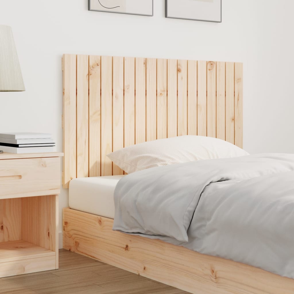 Wall Headboard 108x3x60 cm Solid Wood Pine