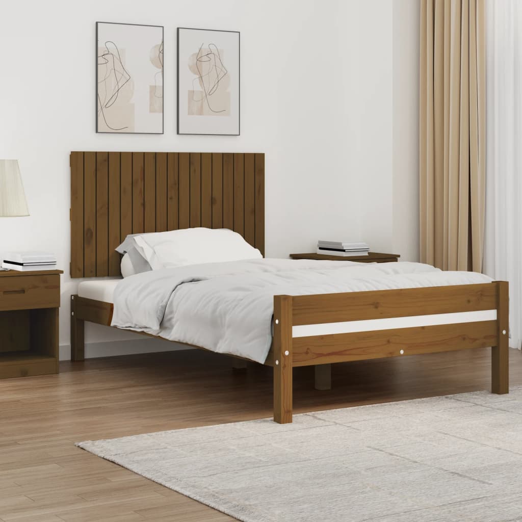 Wall Headboard Honey Brown 108x3x60 cm Solid Wood Pine
