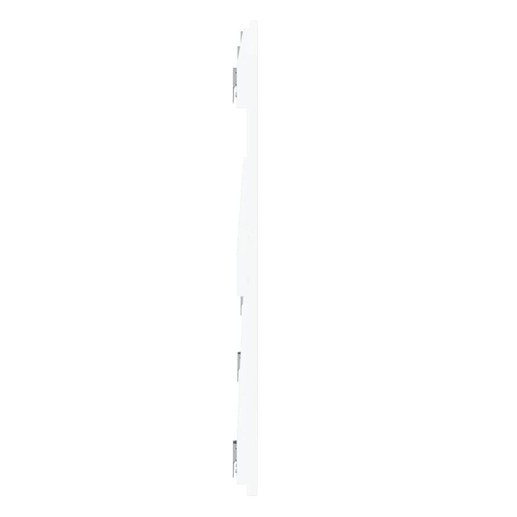 Wall Headboard White 204x3x60 cm Solid Wood Pine