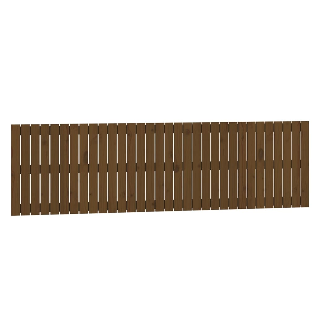 Wall Headboard Honey Brown 204x3x60 cm Solid Wood Pine