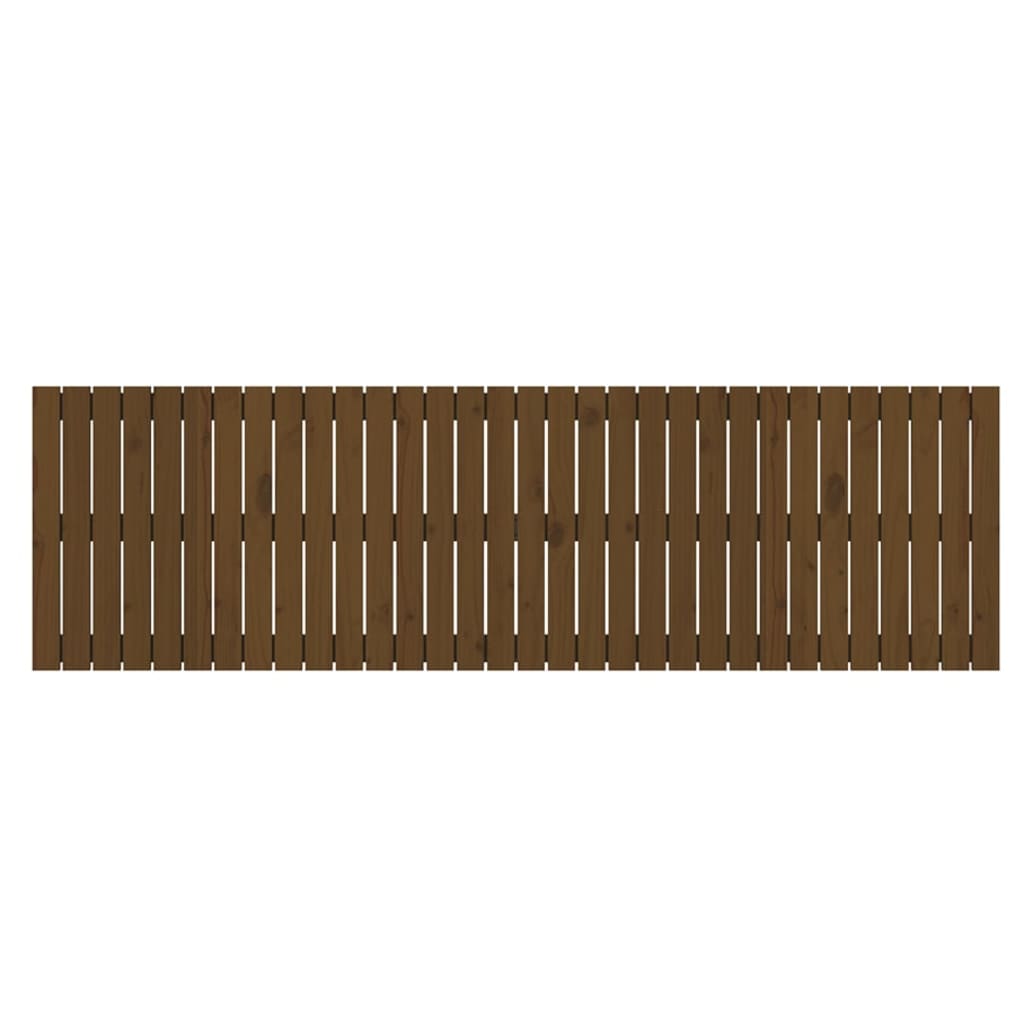 Wall Headboard Honey Brown 204x3x60 cm Solid Wood Pine