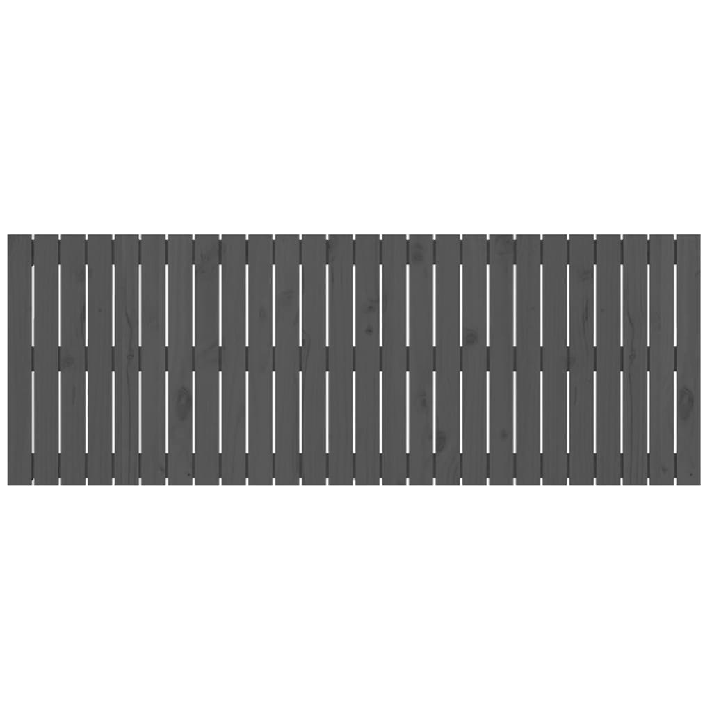 Wall Headboard Grey 166x3x60 cm Solid Wood Pine