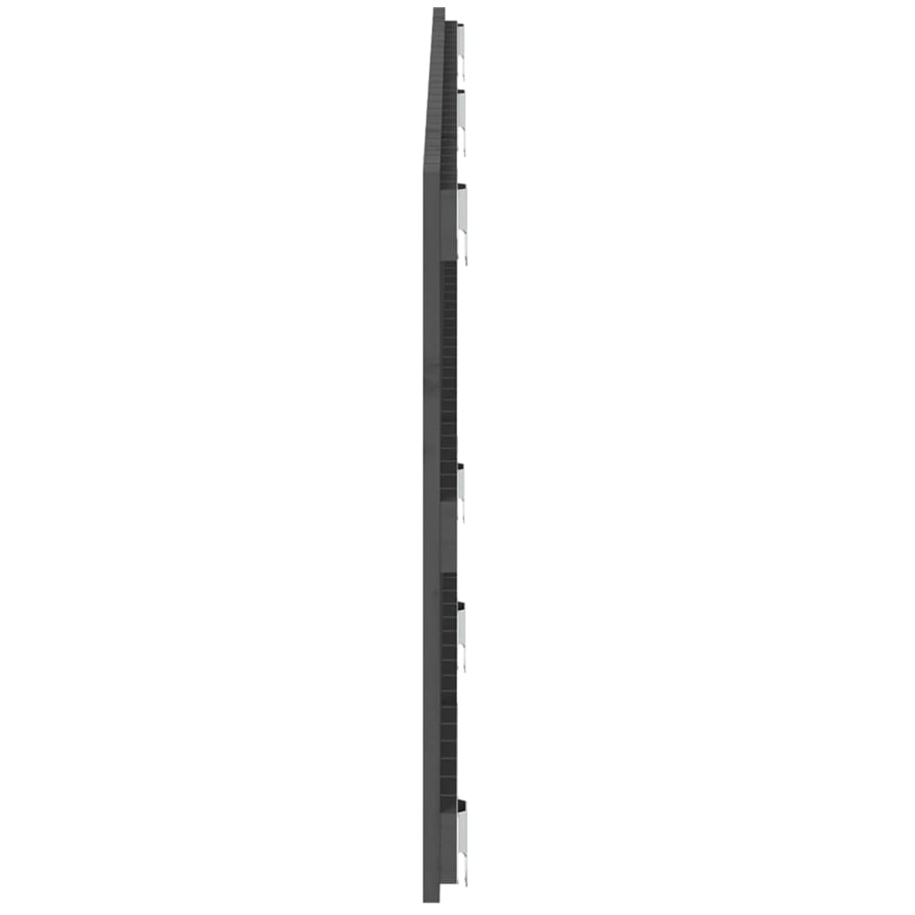 Wall Headboard Grey 166x3x60 cm Solid Wood Pine