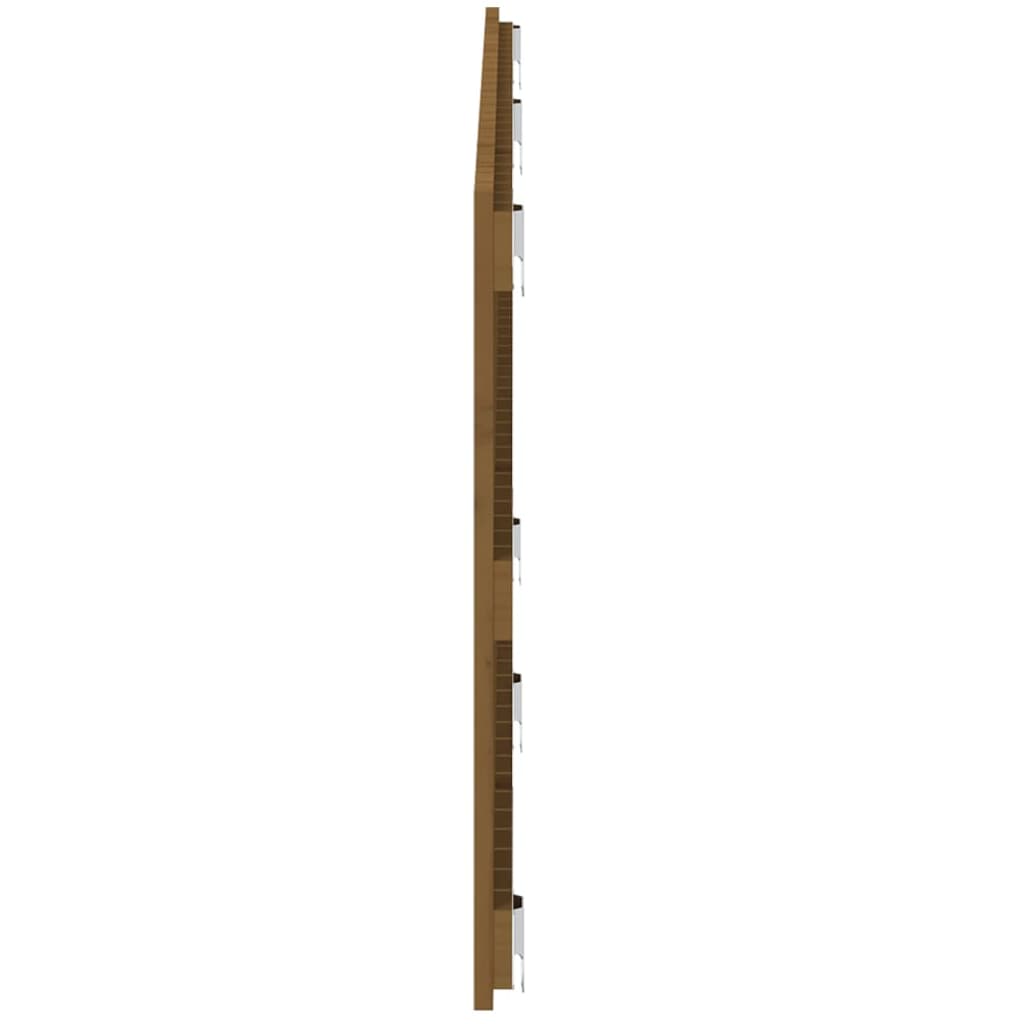 Wall Headboard Honey Brown 166x3x60 cm Solid Wood Pine