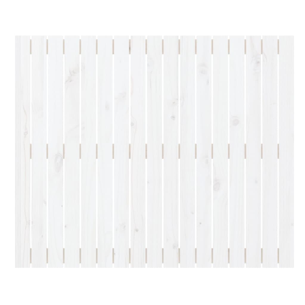 Wall Headboard White 108x3x90 cm Solid Wood Pine