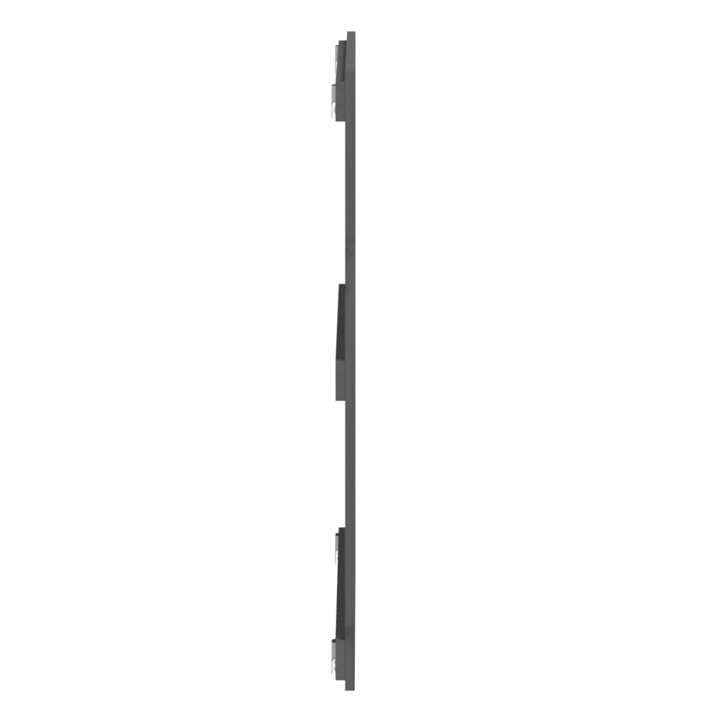Wall Headboard Grey 108x3x90 cm Solid Wood Pine