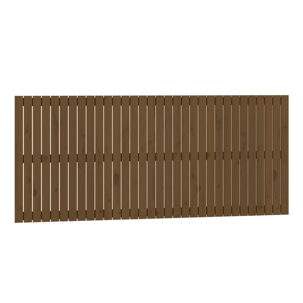 Wall Headboard Honey Brown 204x3x90 cm Solid Wood Pine