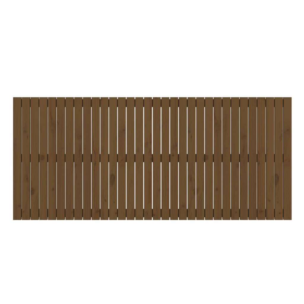 Wall Headboard Honey Brown 204x3x90 cm Solid Wood Pine