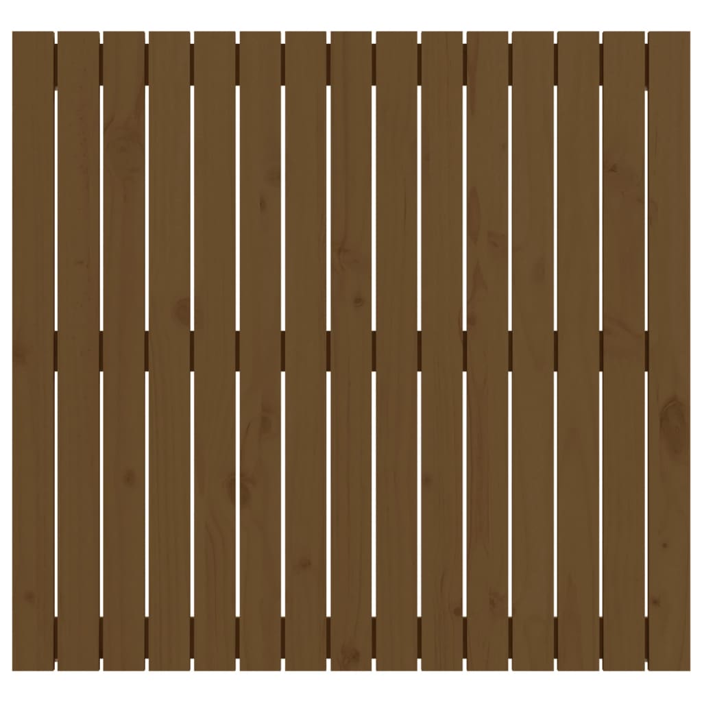 Wall Headboard Honey Brown 95.5x3x90 cm Solid Wood Pine