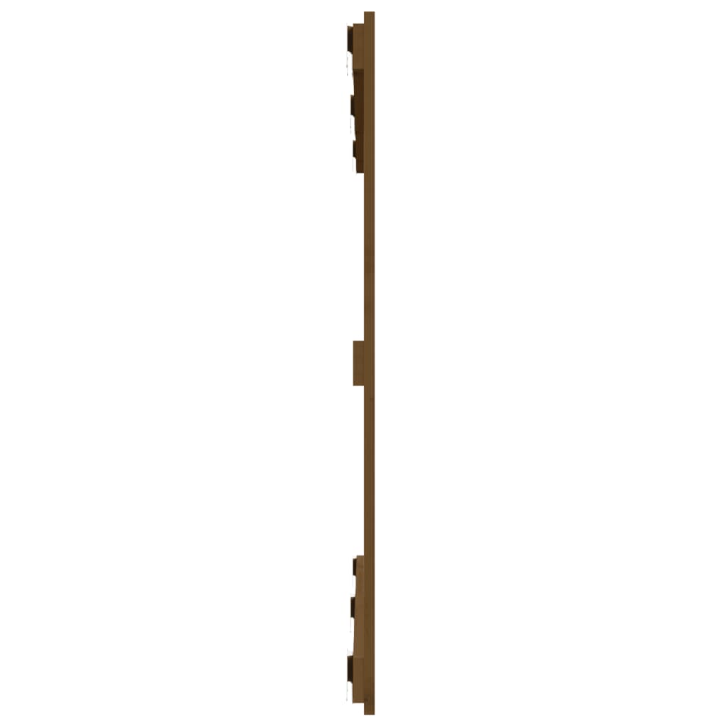 Wall Headboard Honey Brown 127.5x3x90 cm Solid Wood Pine
