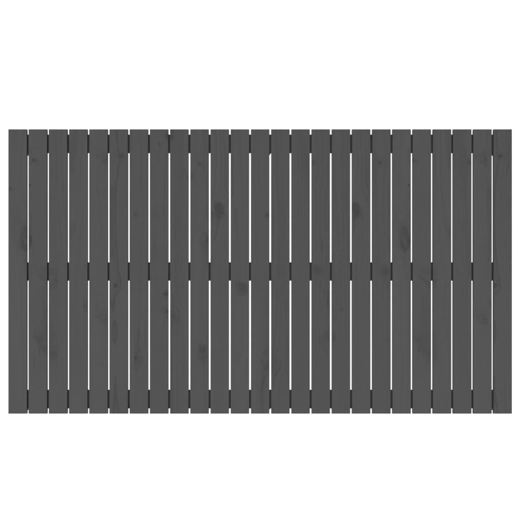 Wall Headboard Grey 159.5x3x90 cm Solid Wood Pine