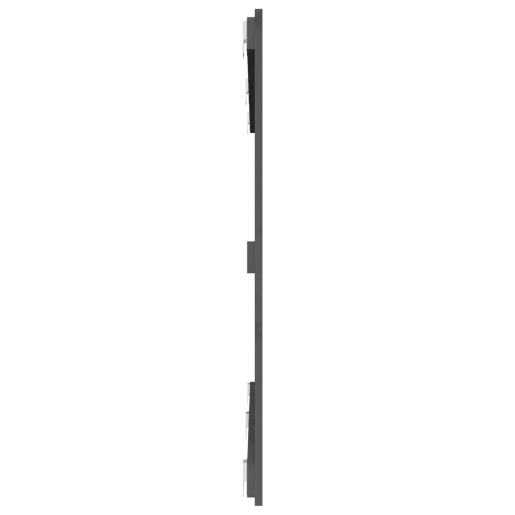 Wall Headboard Grey 159.5x3x90 cm Solid Wood Pine