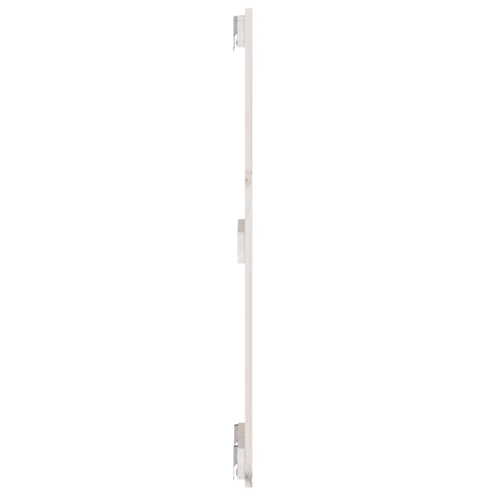 Wall Headboard White 82.5x3x90 cm Solid Wood Pine