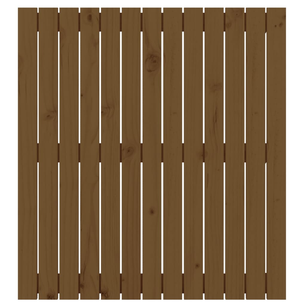 Wall Headboard Honey Brown 82.5x3x90 cm Solid Wood Pine