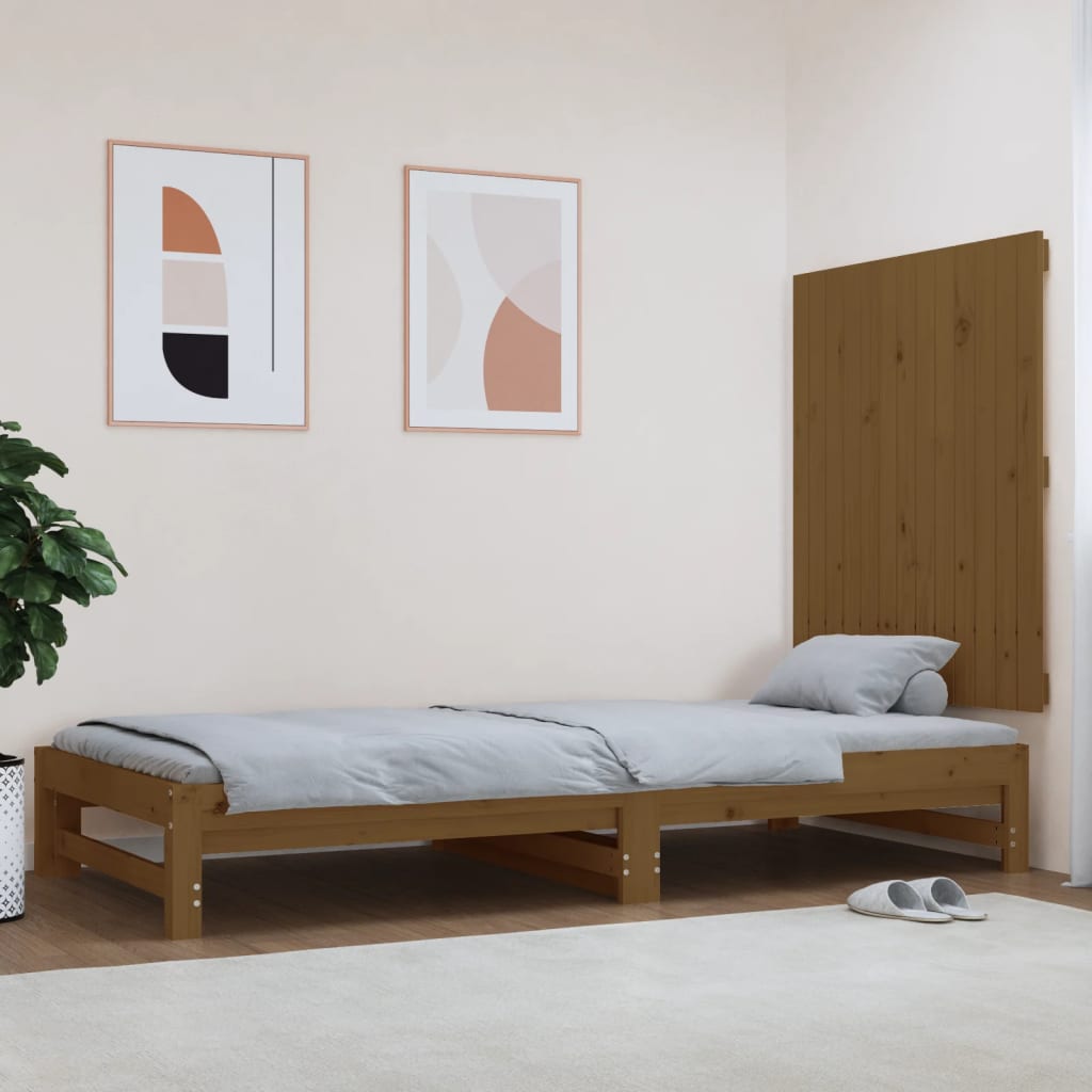 Wall Headboard Honey Brown 82.5x3x90 cm Solid Wood Pine