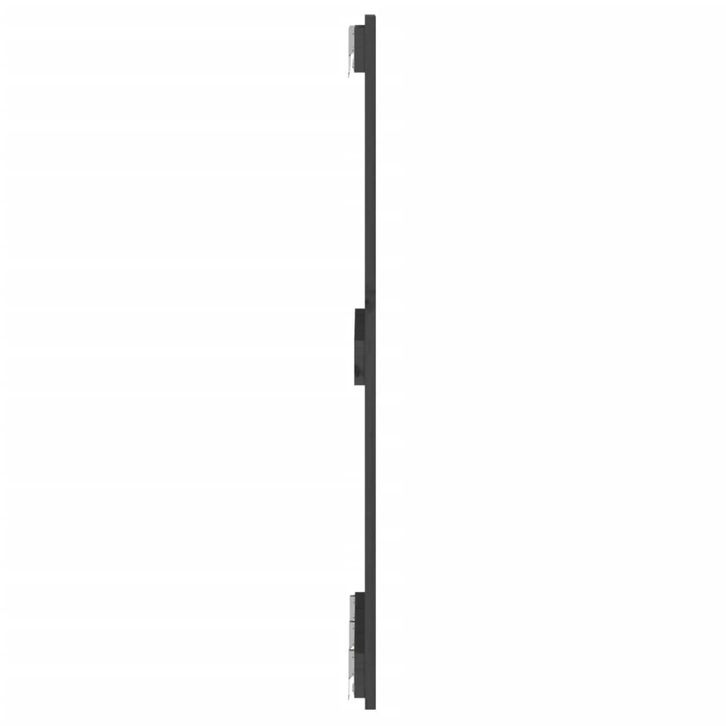 Wall Headboard Grey 140x3x90 cm Solid Wood Pine