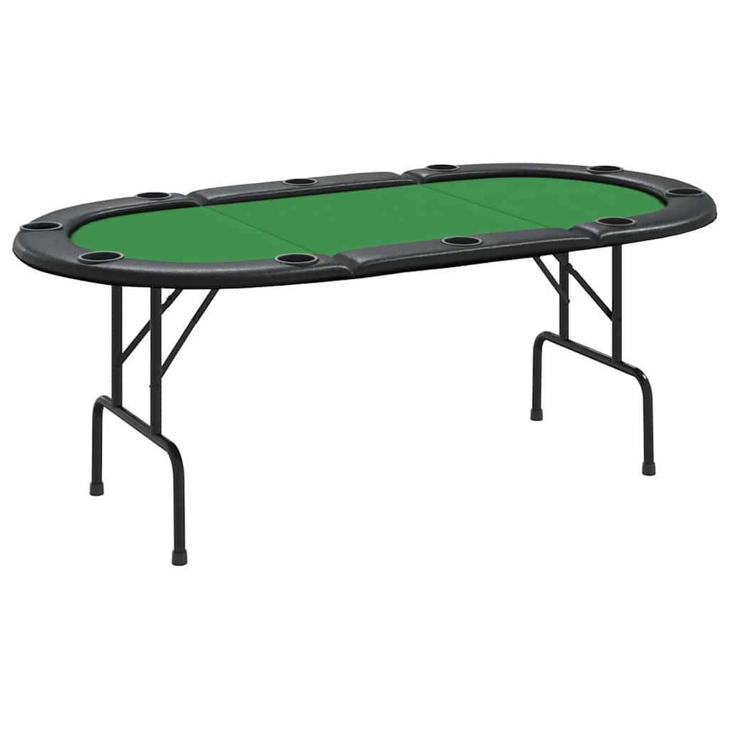 10-Player Folding Poker Table 207x106x76 cm