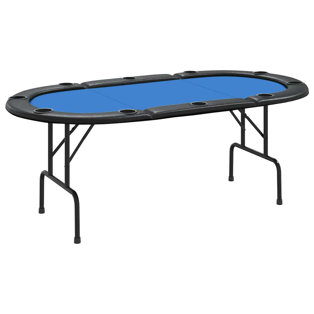 10-Player Folding Poker Table 207x106x76 cm