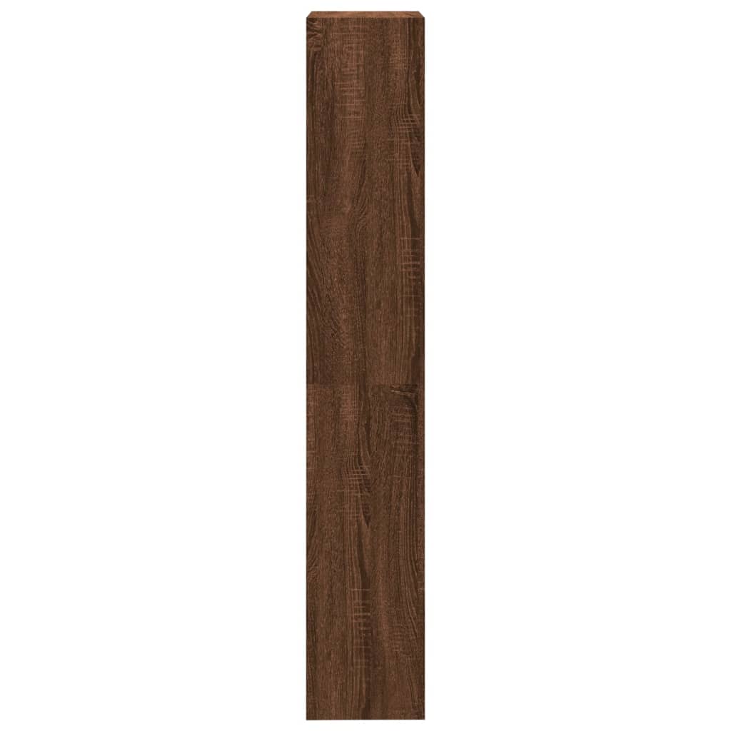 4-Tier Book Cabinet Brown Oak 40x24x143 cm Engineered Wood