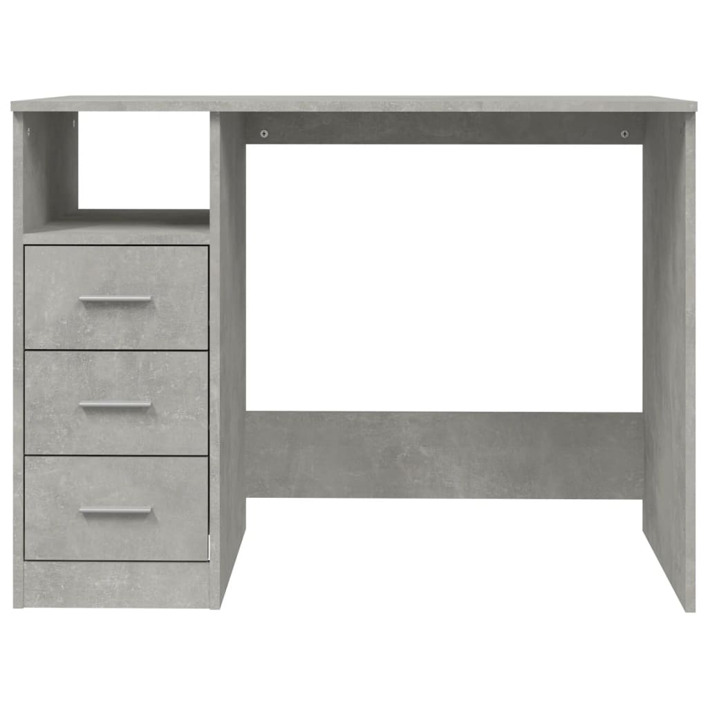 Modern Wooden Home Office Computer Desk Table With 3 Storage Drawers Wood