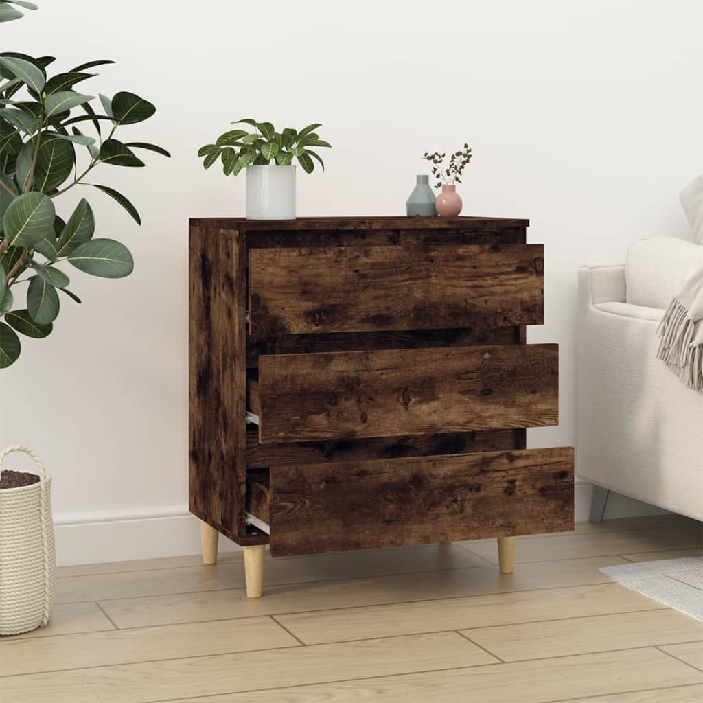 Sideboard Smoked Oak 60x35x70 cm Engineered Wood