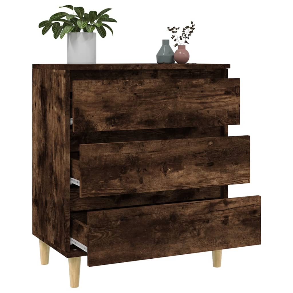 Sideboard Smoked Oak 60x35x70 cm Engineered Wood