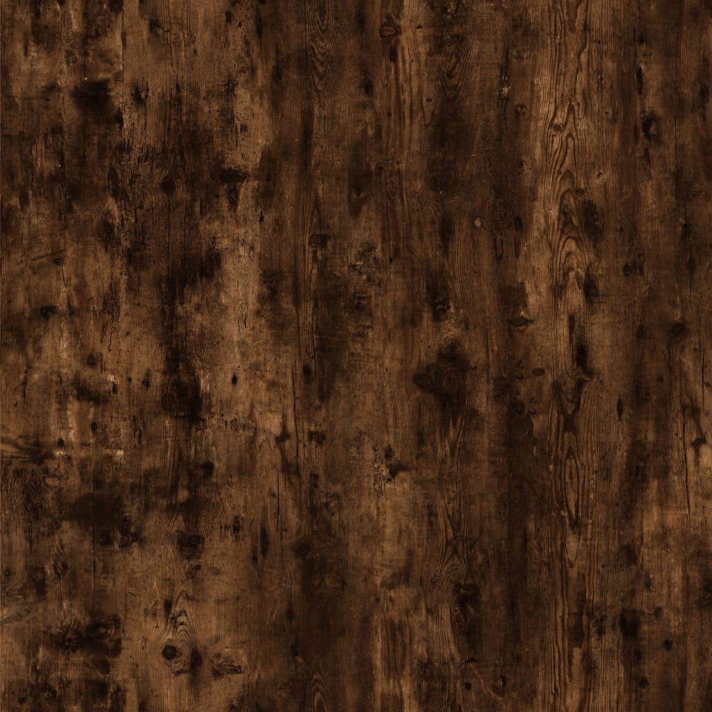 Rolling Cabinet Smoked Oak 60x45x60 cm Engineered Wood