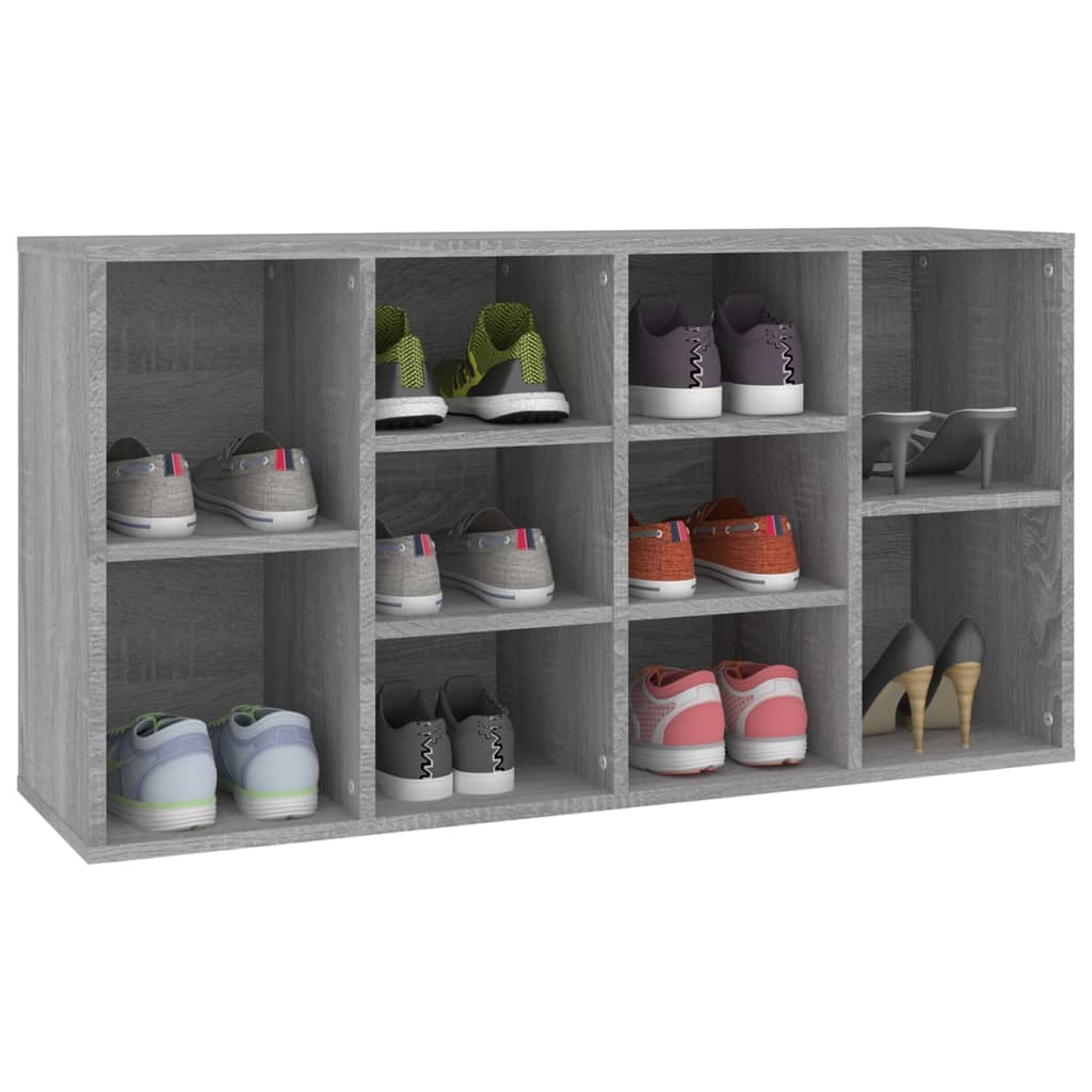 Shoe Bench Grey Sonoma 103x30x54.5 cm Engineered Wood