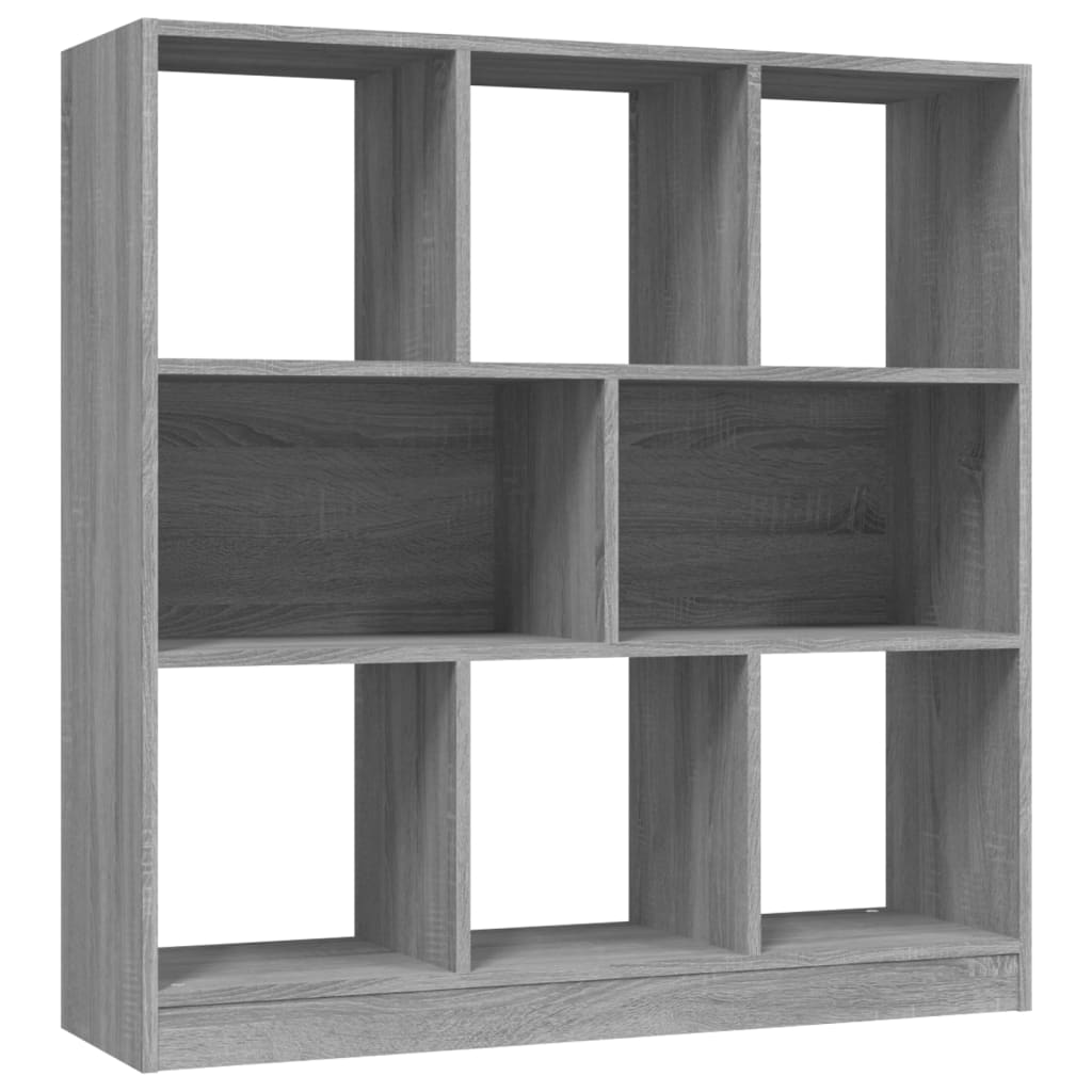 Modern Wooden Open Bookcase Book Storage Cabinet Unit With 8 Compartments Wood