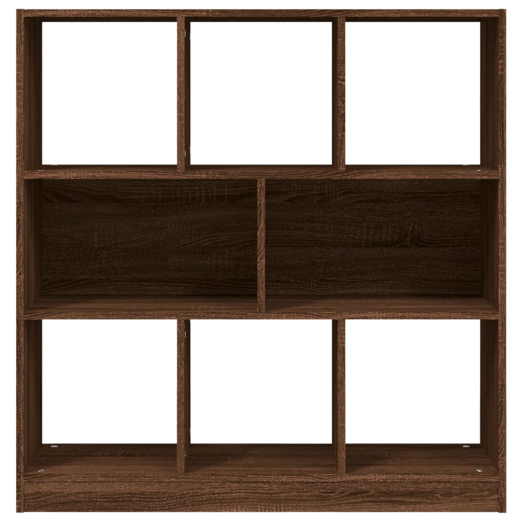 Modern Wooden Open Bookcase Book Storage Cabinet Unit With 8 Compartments Wood
