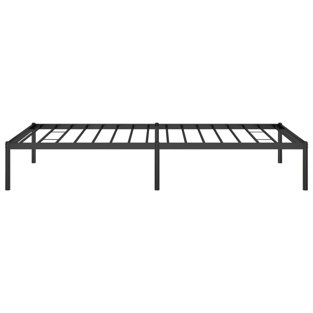Metal Bed Frame without Mattress Black 100x190cm
