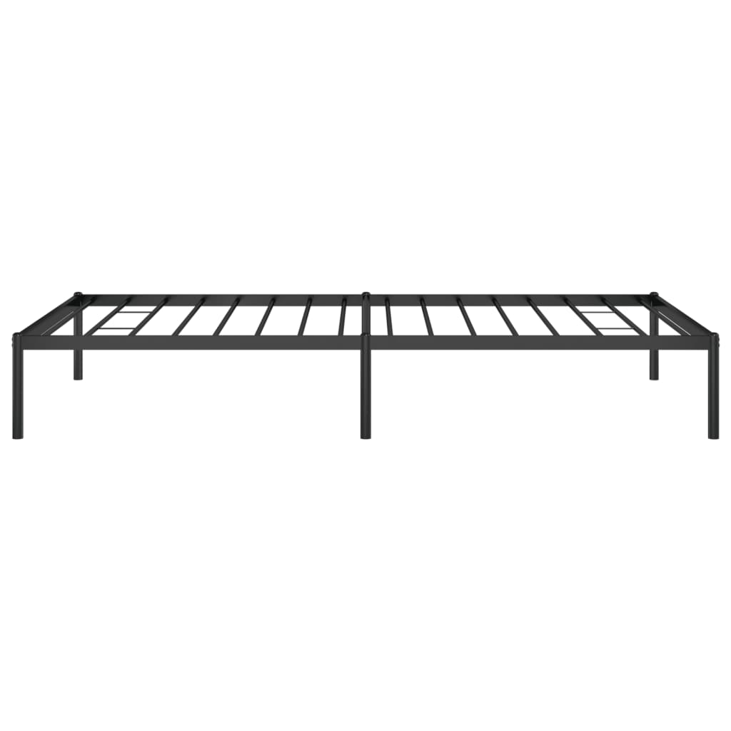 Metal Bed Frame without Mattress Black 100x200cm