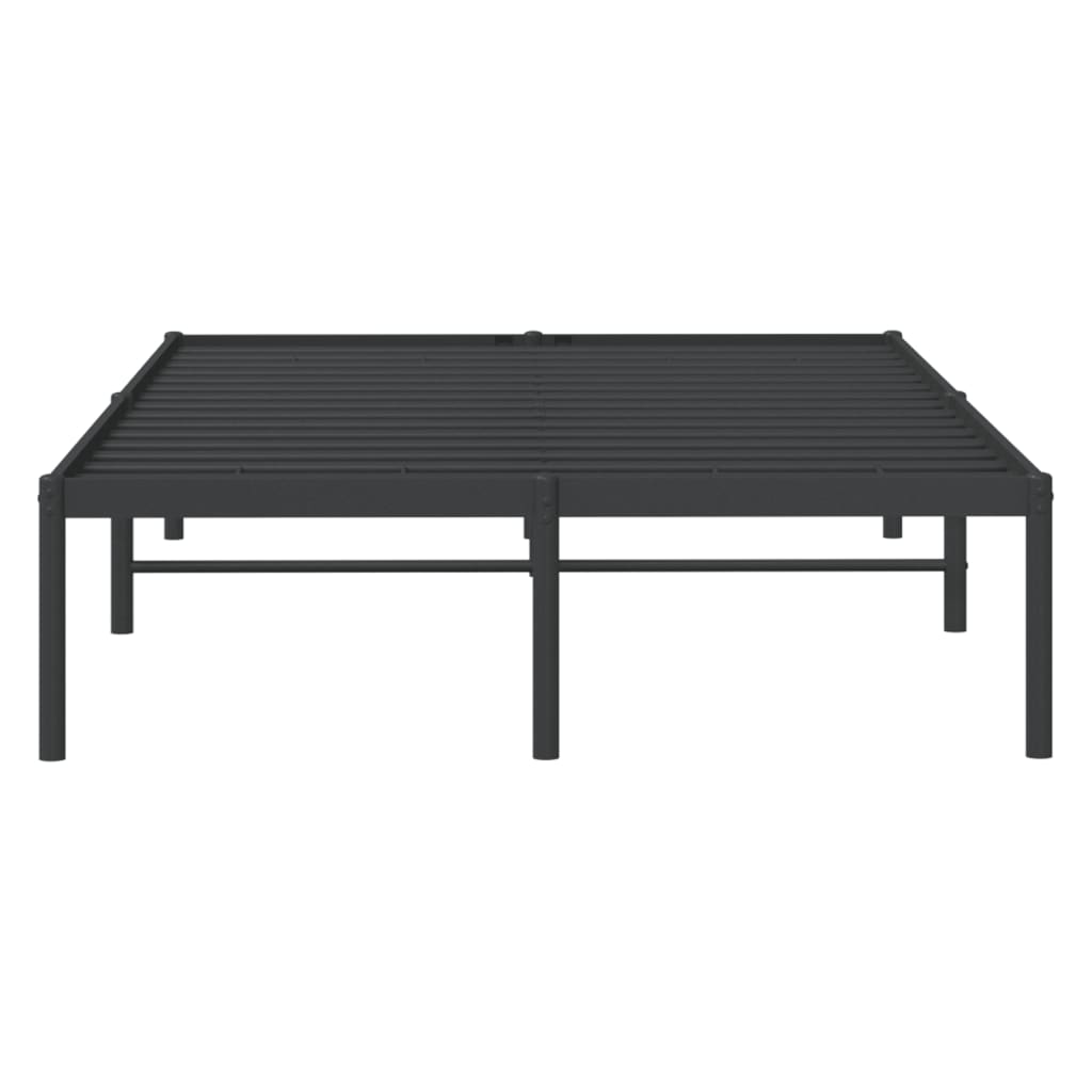 Metal Bed Frame without Mattress Black 120x200cm