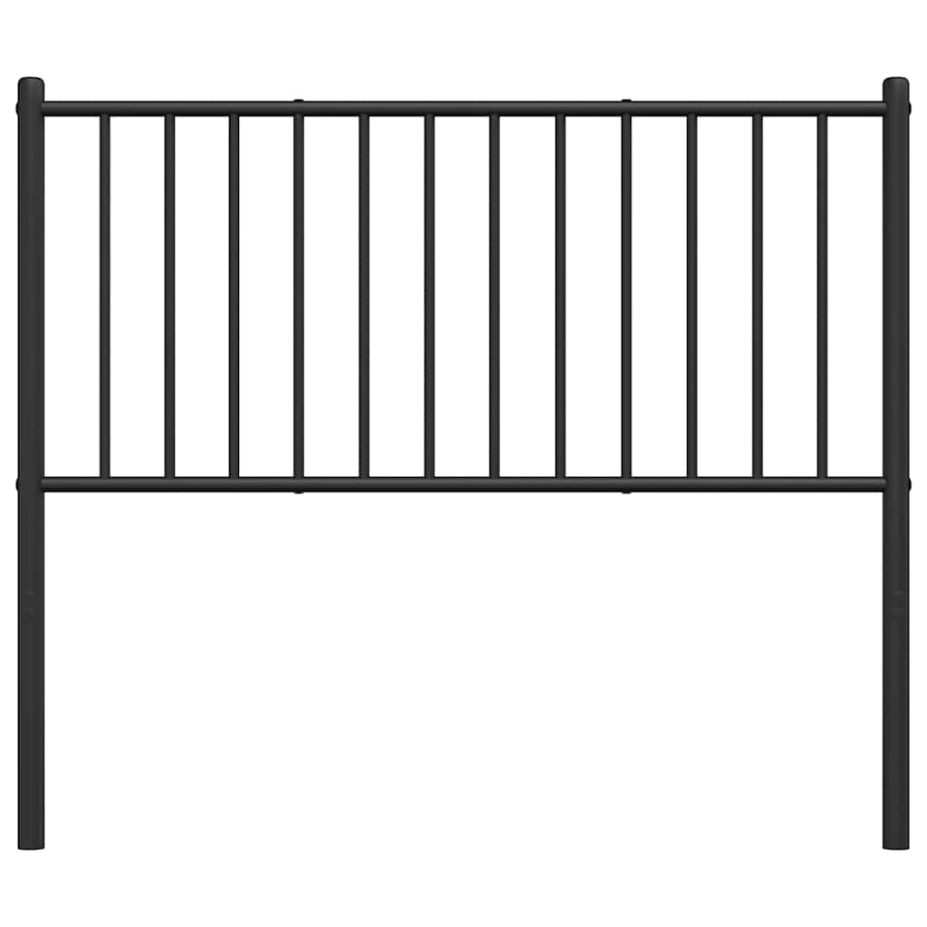 Metal Headboard Black 100 cm
