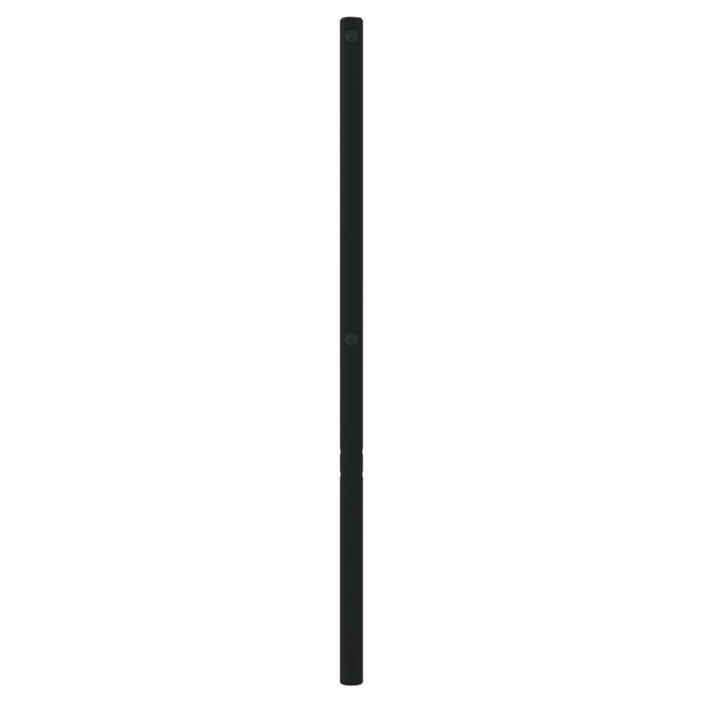 Metal Headboard Black 120 cm