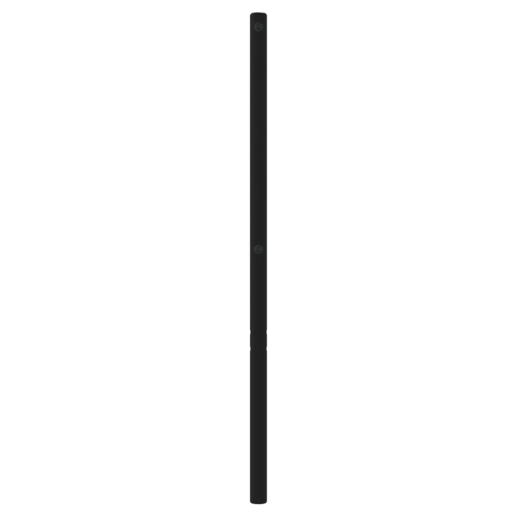 Metal Headboard Black 200 cm