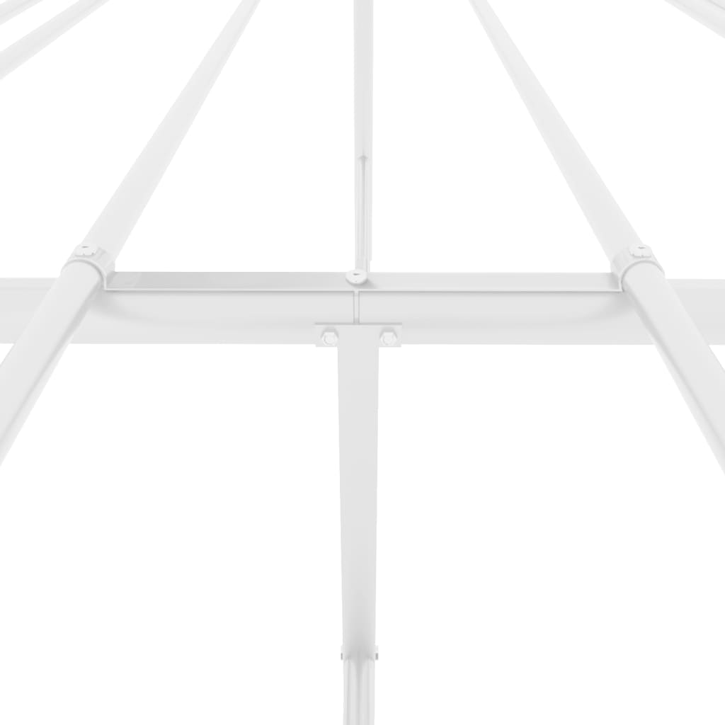 Metal Bed Frame without Mattress White 120x200cm