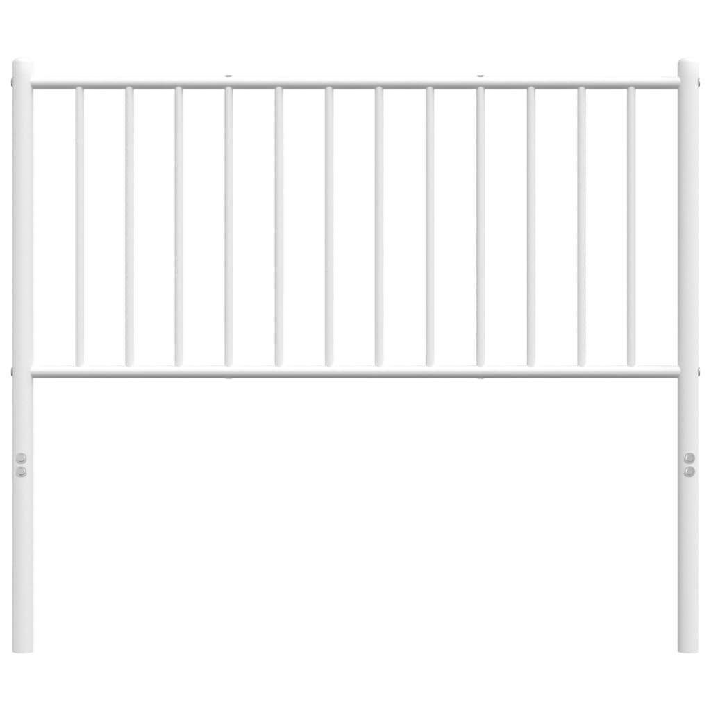 Metal Headboard White 100 cm